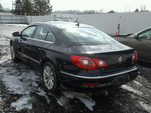 WVWMP7AN8BE717803 - 2011 VOLKSWAGEN CC SPORT BLACK photo 3