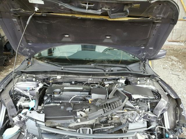 1HGCR2F36FA110796 - 2015 HONDA ACCORD LX GRAY photo 7