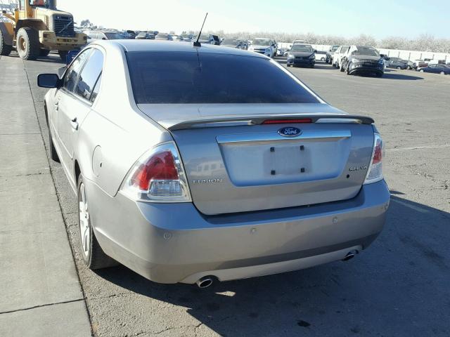 3FAHP081X9R162426 - 2009 FORD FUSION SEL GRAY photo 3