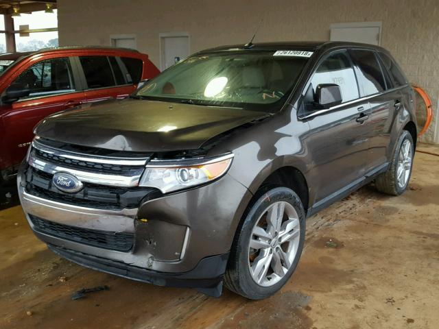 2FMDK3KC8BBA67141 - 2011 FORD EDGE LIMIT BROWN photo 2