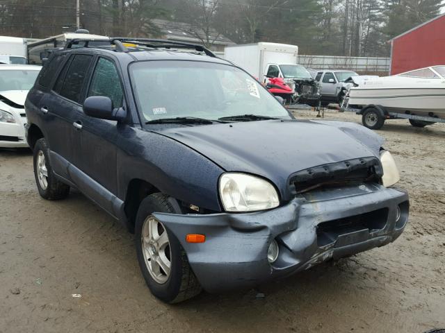 KM8SC13E54U831517 - 2004 HYUNDAI SANTA FE G BLUE photo 1