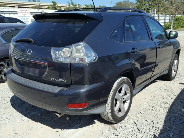 2T2GA31U26C045739 - 2006 LEXUS RX 330 BLACK photo 4