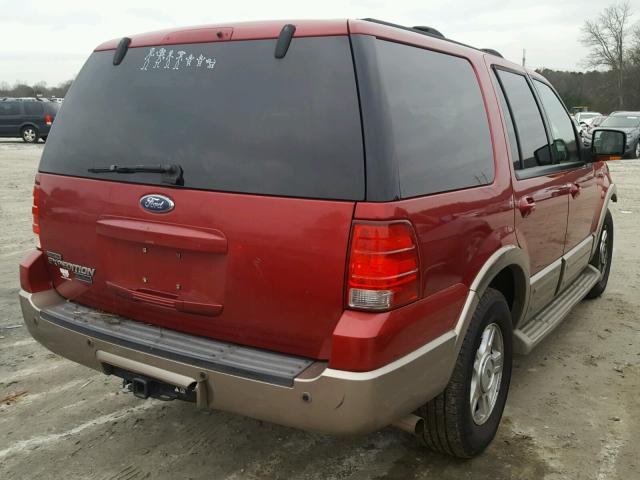 1FMRU17W64LB71024 - 2004 FORD EXPEDITION RED photo 4