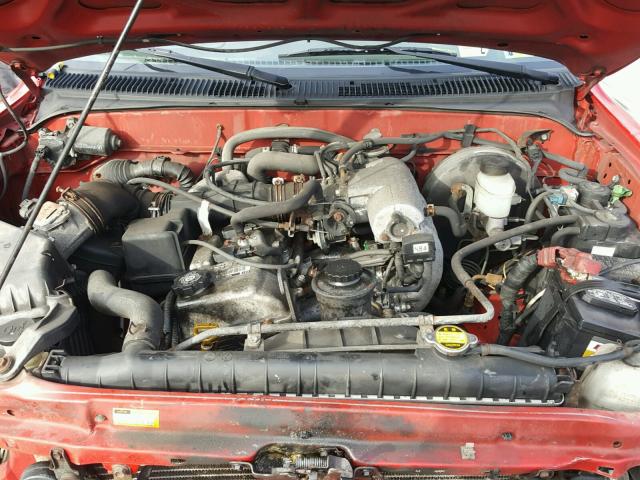 5TEPM62N51Z849136 - 2001 TOYOTA TACOMA RED photo 7