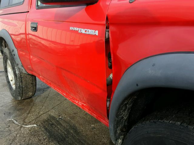 5TEPM62N51Z849136 - 2001 TOYOTA TACOMA RED photo 9