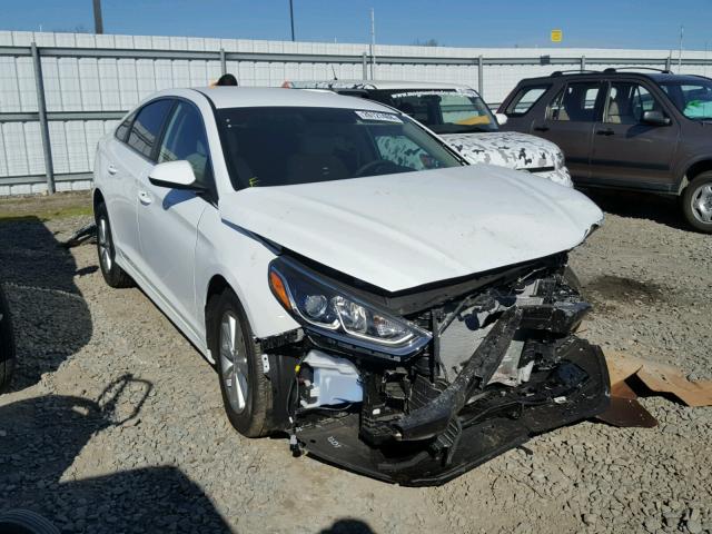 5NPE24AF5JH625279 - 2018 HYUNDAI SONATA SE WHITE photo 1