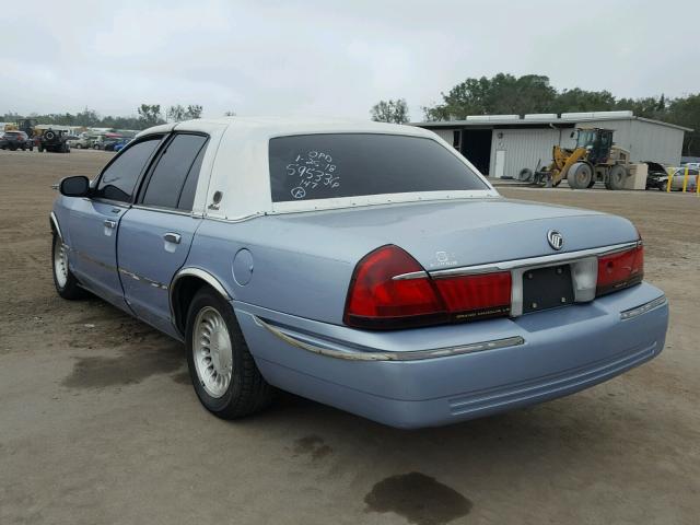 2MEFM75W0WX602443 - 1998 MERCURY GRAND MARQ TEAL photo 3