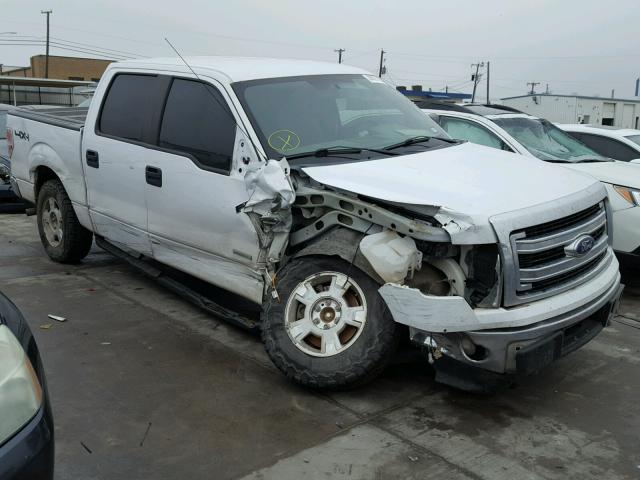 1FTFW1ET4EKE85661 - 2014 FORD F150 SUPER WHITE photo 1