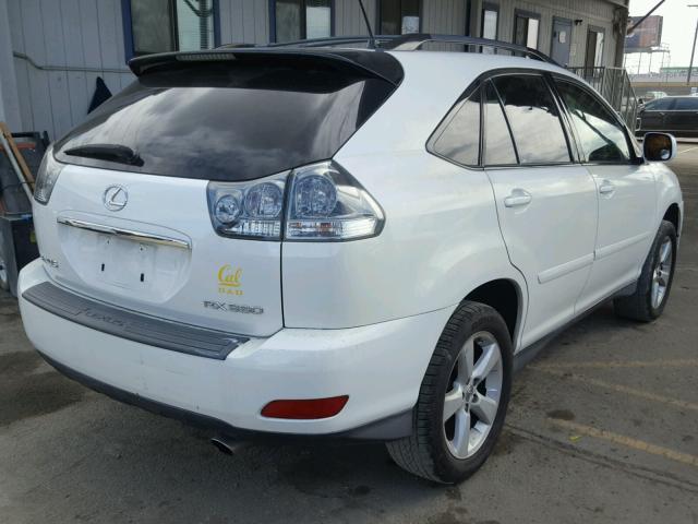 JTJGA31U740004211 - 2004 LEXUS RX 330 WHITE photo 4