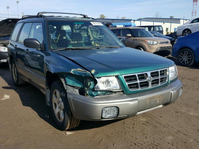 JF1SF6558YH704352 - 2000 SUBARU FORESTER S GREEN photo 1