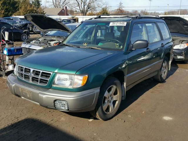 JF1SF6558YH704352 - 2000 SUBARU FORESTER S GREEN photo 2