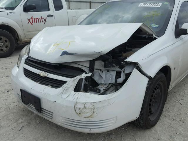 1G1AT58H397124635 - 2009 CHEVROLET COBALT LT WHITE photo 9