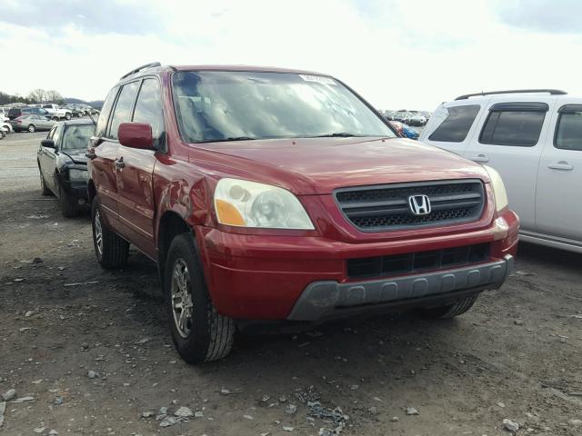 5FNYF18605B015137 - 2005 HONDA PILOT EXL RED photo 1