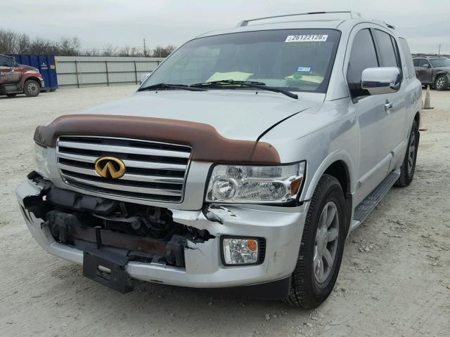 5N3AA08A56N812441 - 2006 INFINITI QX56 SILVER photo 2