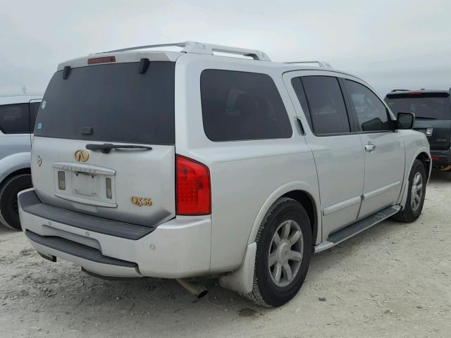 5N3AA08A56N812441 - 2006 INFINITI QX56 SILVER photo 4