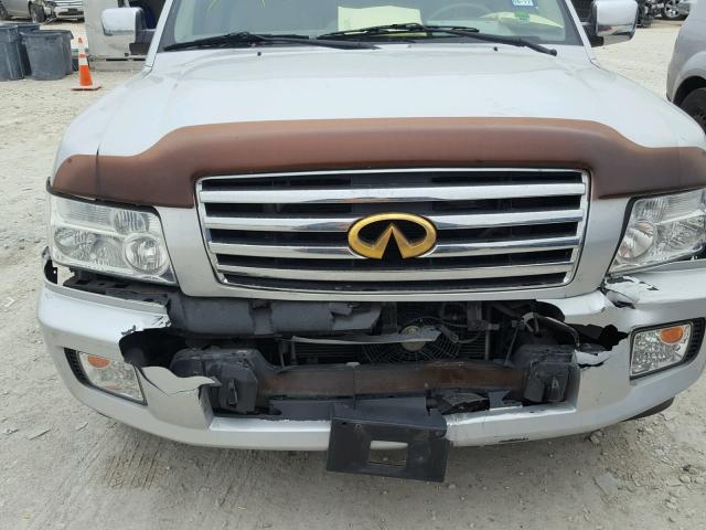 5N3AA08A56N812441 - 2006 INFINITI QX56 SILVER photo 9