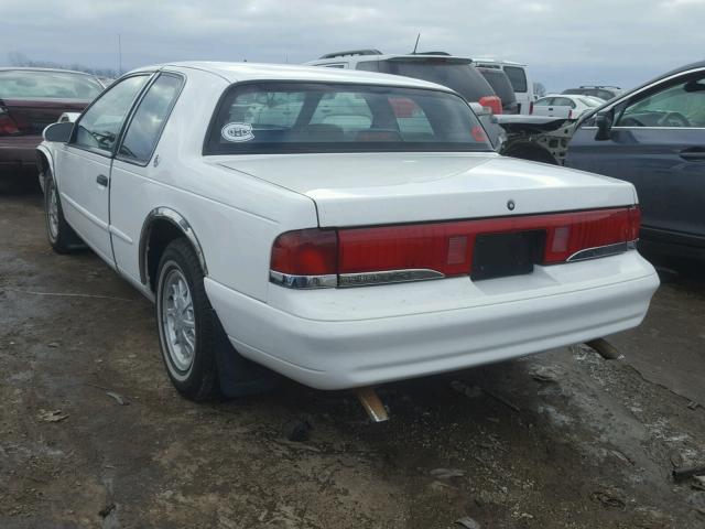 1MELM62W7SH643468 - 1995 MERCURY COUGAR XR7 WHITE photo 3