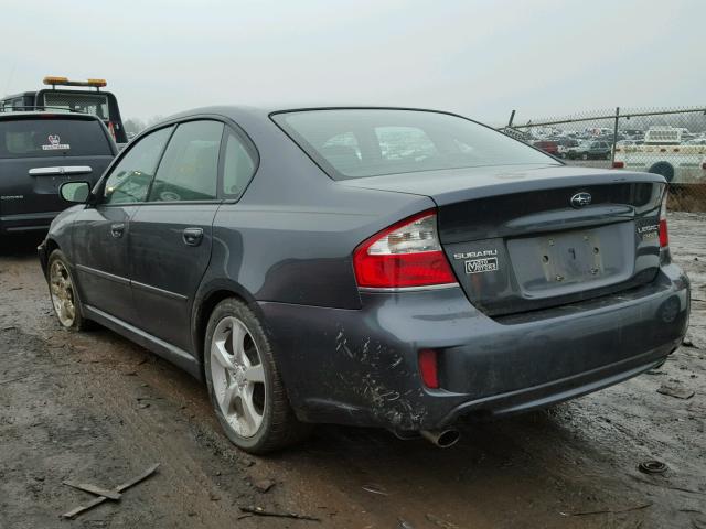 4S3BL616897231058 - 2009 SUBARU LEGACY 2.5 CHARCOAL photo 3