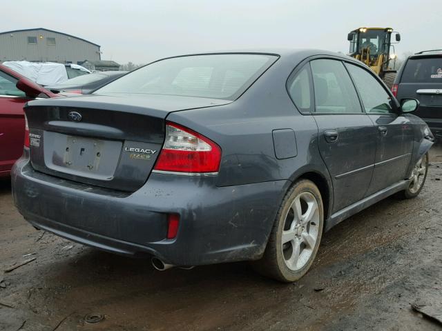 4S3BL616897231058 - 2009 SUBARU LEGACY 2.5 CHARCOAL photo 4