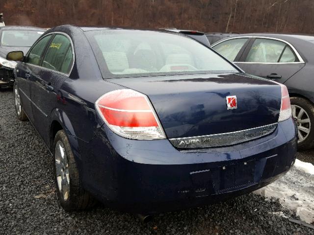 1G8ZS57B38F178462 - 2008 SATURN AURA XE BLUE photo 3