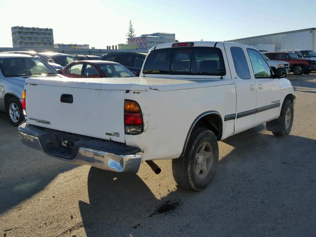 5TBRT3414YS001155 - 2000 TOYOTA TUNDRA ACC WHITE photo 4