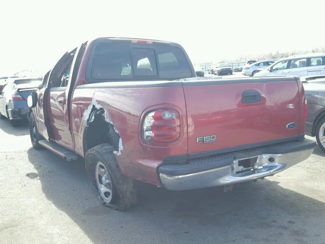 1FTRW07W41KA40894 - 2001 FORD F150 SUPER RED photo 3