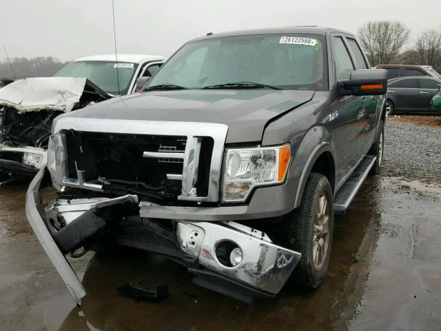 1FTFW1EF4BFA45387 - 2011 FORD F150 SUPER GRAY photo 2