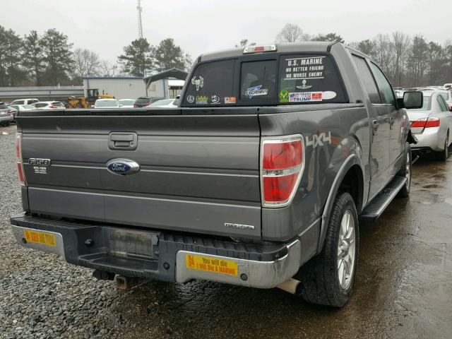 1FTFW1EF4BFA45387 - 2011 FORD F150 SUPER GRAY photo 4