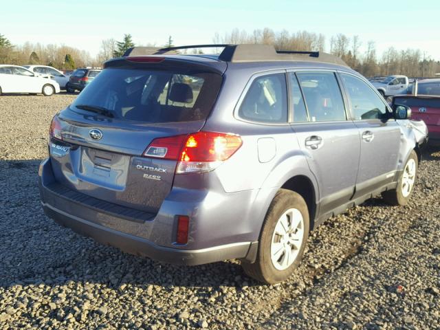 4S4BRBAC8E1221801 - 2014 SUBARU OUTBACK 2. BLUE photo 4