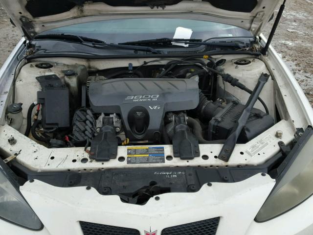 2G2WP522X51223390 - 2005 PONTIAC GRAND PRIX WHITE photo 7