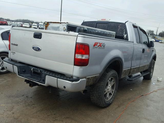 1FTPX14594NB18207 - 2004 FORD F150 SILVER photo 4