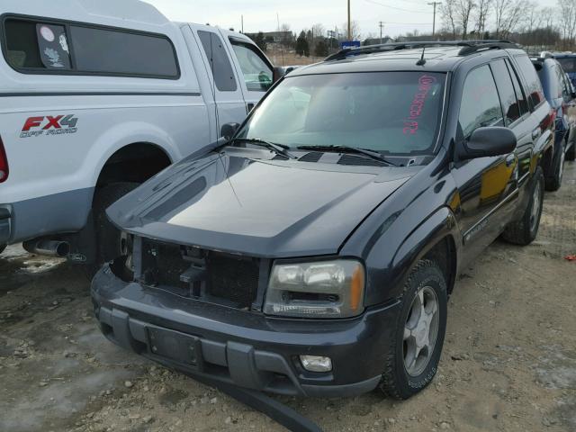 1GNDT13S342140069 - 2004 CHEVROLET TRAILBLAZE BLACK photo 2