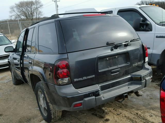 1GNDT13S342140069 - 2004 CHEVROLET TRAILBLAZE BLACK photo 3