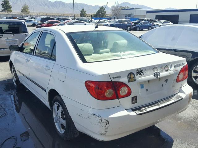 1NXBR32E96Z685346 - 2006 TOYOTA COROLLA CE WHITE photo 3