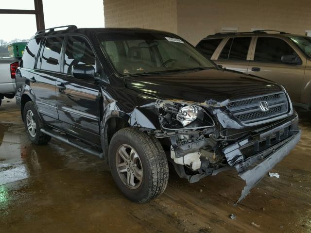 5FNYF18535B020291 - 2005 HONDA PILOT EXL BLACK photo 1