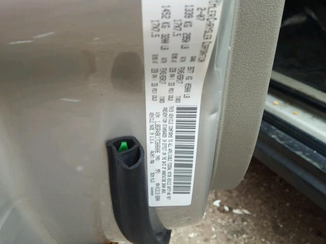 1J8GR48K17C606006 - 2007 JEEP GRAND CHER BEIGE photo 10