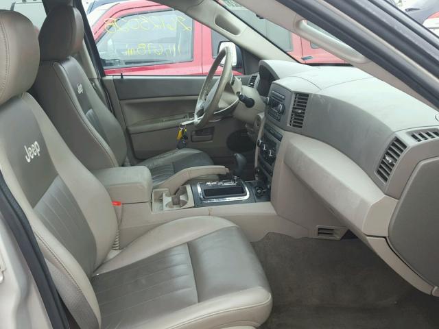 1J8GR48K17C606006 - 2007 JEEP GRAND CHER BEIGE photo 5