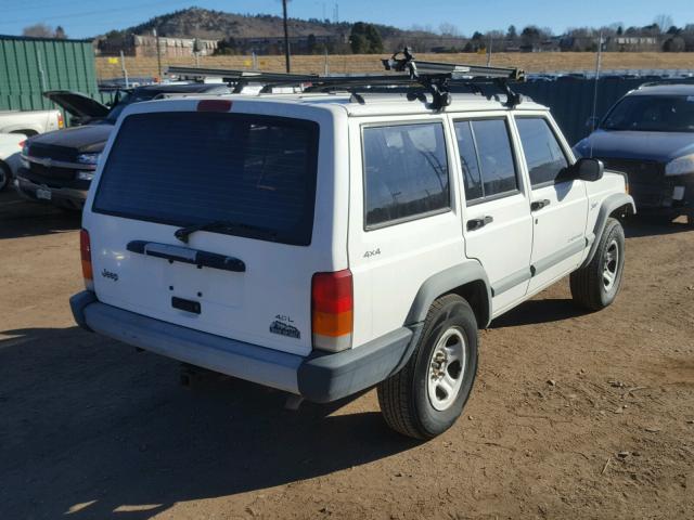 1J4FJ68S3WL263164 - 1998 JEEP CHEROKEE S WHITE photo 4