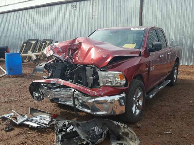 1C6RR6GT5FS750708 - 2015 RAM 1500 SLT MAROON photo 2