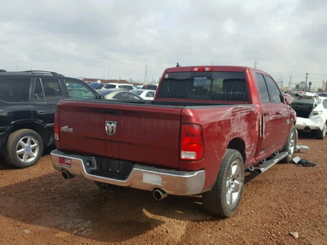 1C6RR6GT5FS750708 - 2015 RAM 1500 SLT MAROON photo 4