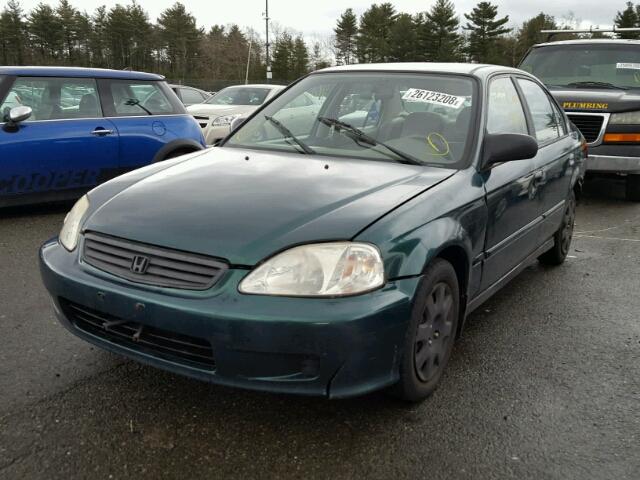 2HGEJ6618YH534023 - 2000 HONDA CIVIC BASE 绿色 照片 2