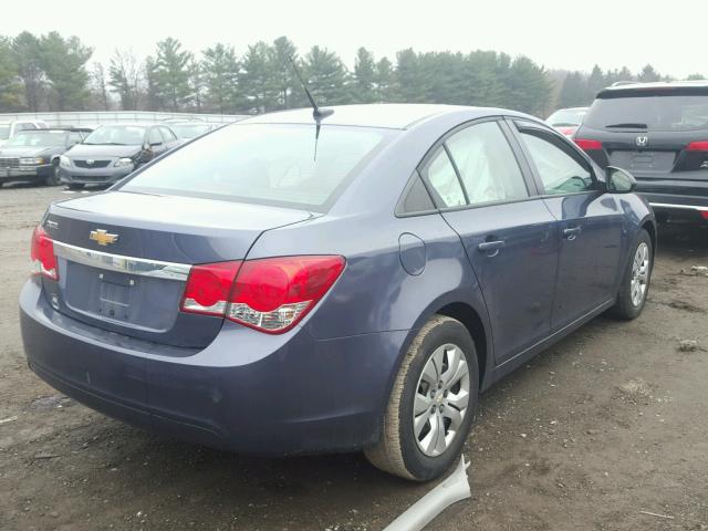 1G1PA5SG7D7313796 - 2013 CHEVROLET CRUZE LS BLUE photo 4