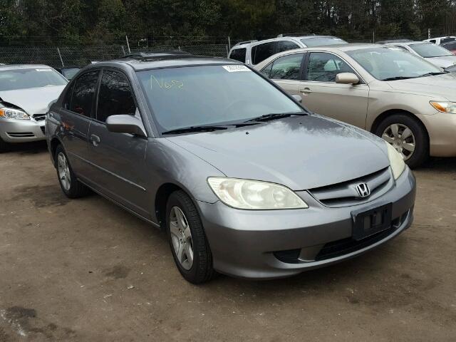 2HGES26764H616532 - 2004 HONDA CIVIC EX GRAY photo 1