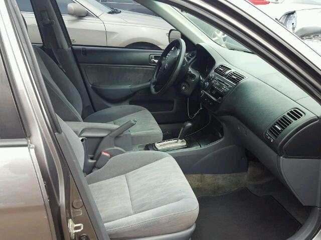 2HGES26764H616532 - 2004 HONDA CIVIC EX ნაცრისფერი ფოტო 5