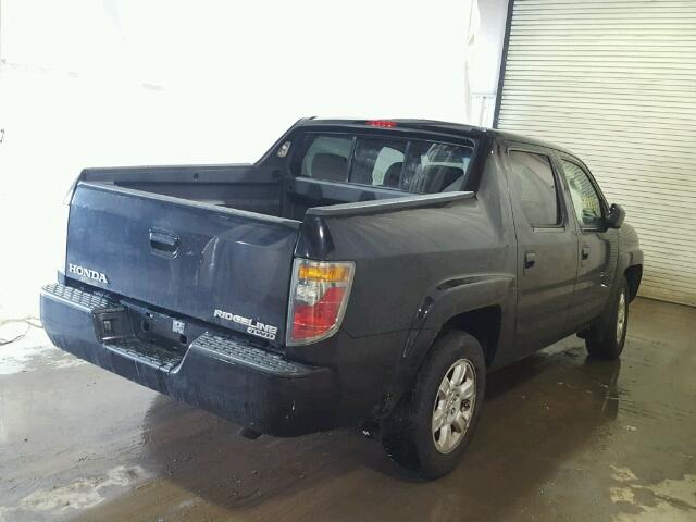 2HJYK16486H571247 - 2006 HONDA RIDGELINE BLACK photo 4