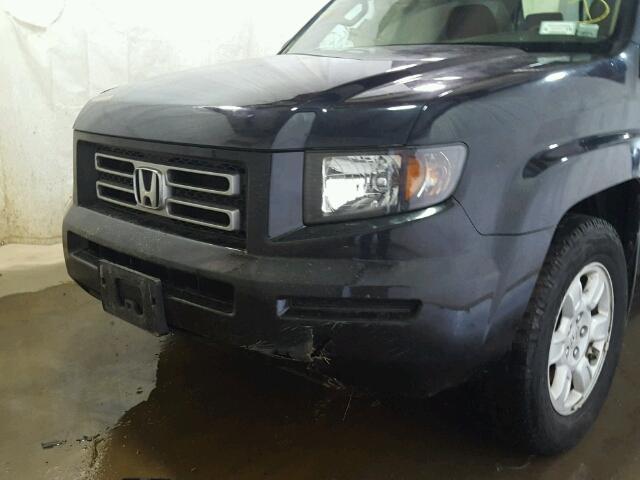 2HJYK16486H571247 - 2006 HONDA RIDGELINE BLACK photo 9