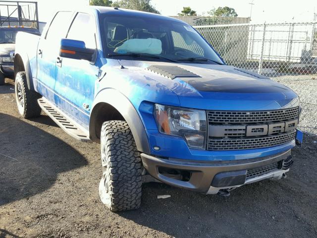 1FTFW1R66CFC59583 - 2012 FORD F150 SVT R BLUE photo 1