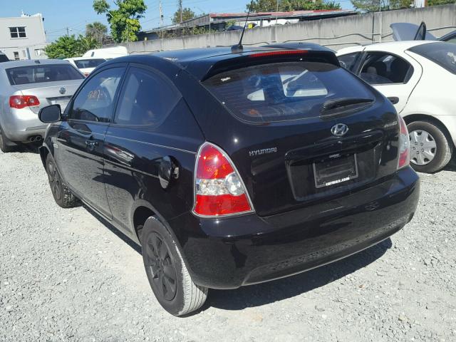 KMHCM3AC9AU165109 - 2010 HYUNDAI ACCENT BLU BLACK photo 3