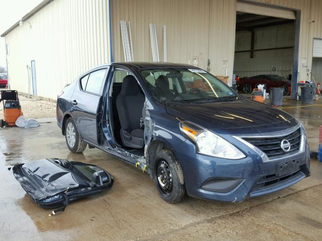 3N1CN7AP4HL824488 - 2017 NISSAN VERSA S BLUE photo 1