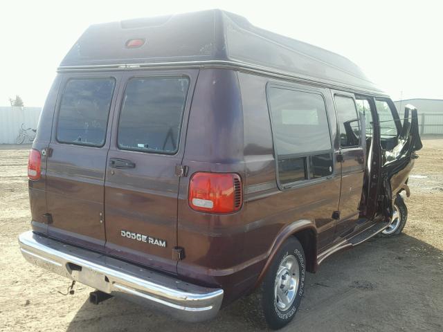 2B6HB21Y7RK157943 - 1994 DODGE RAM VAN B2 BROWN photo 4